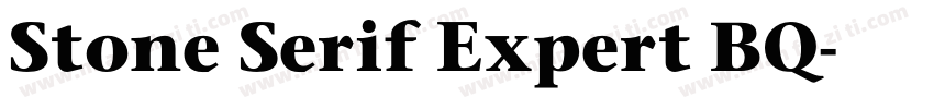 Stone Serif Expert BQ字体转换